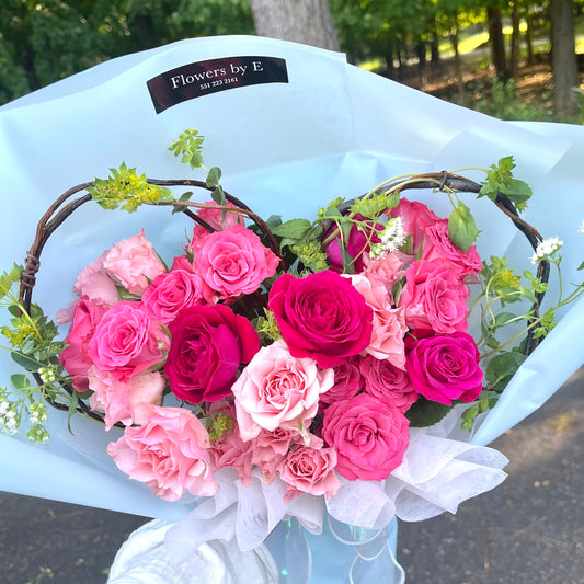 Heart Shaped Hand Tied Bouquet